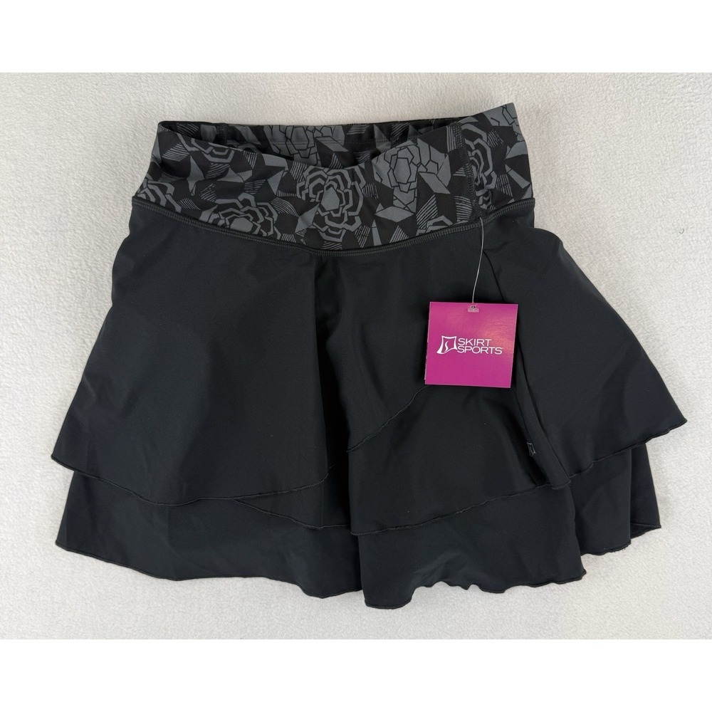 Skirt Sports Flirty Converty Skirt Women XS Athleisure Running Black NWT